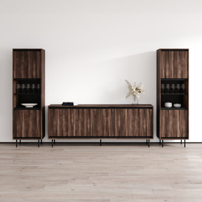 Meuble audio-vidéo Swing 116.4 "190 SB-BK-BK