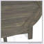 TABLE BISTRO WESTMONT DEMI-ROND, GRIS