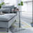Fletching Glass Top Floor Shelf End Table