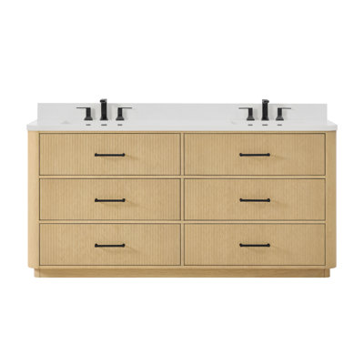 Ensemble de meuble-lavabo double 72 po Francesca