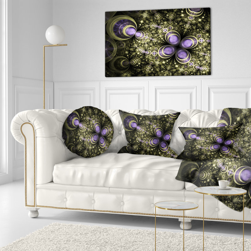 Coussin lombaire en fleur d’art digitale