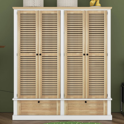 Armoire penderie avec 2 tiroirs