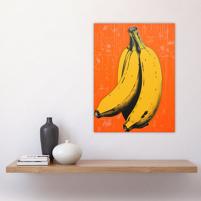 Wall Art Print Banana On Minimalist Interior Decor Kitchen Artwork Poster
