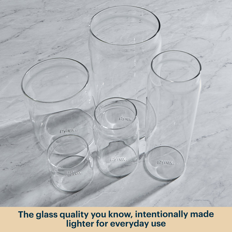 Pyrex® 5-Pack Glass Canister Set, 5 Pack Set