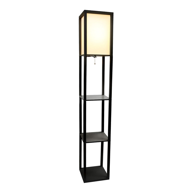 Lampe sur pied 63 po Priston, Noir