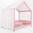 Wood Canopy Bed Floor House Bed With Fence-107927652-107927658