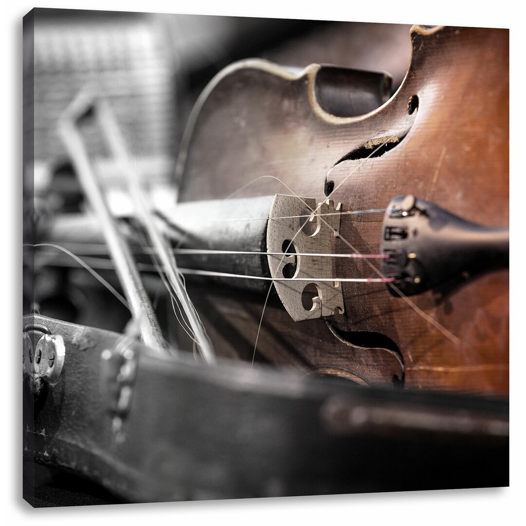 Leinwandbild Alte Violine