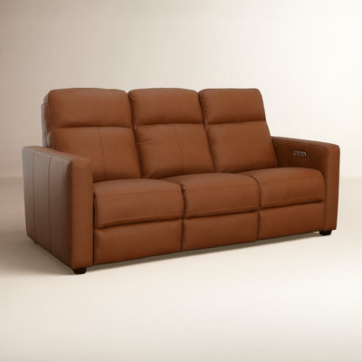 Broadway 79" Genuine Leather Reclining Loveseat