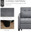 Chaise de lit multifonctionnelle - convertible avec structure stable, réglable, bois d'eucalyptus gris