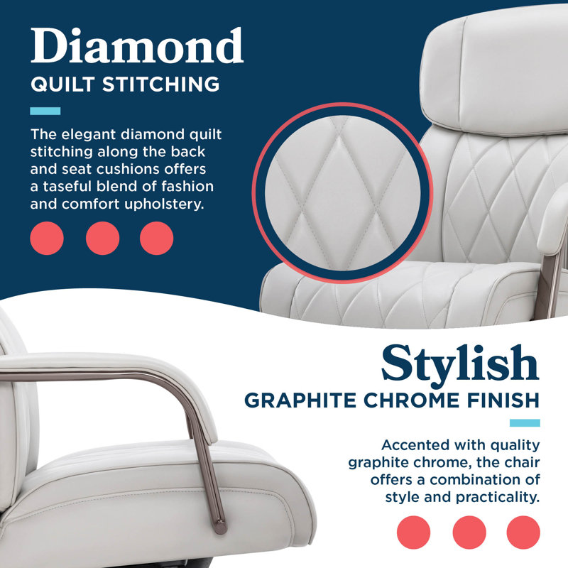 Symphony Swivel Executive Chair, Gray, Graphite