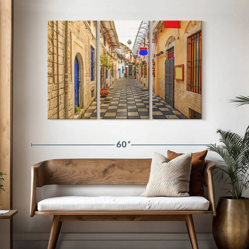 Stoa Liampei Street, 32" H x 50" W
