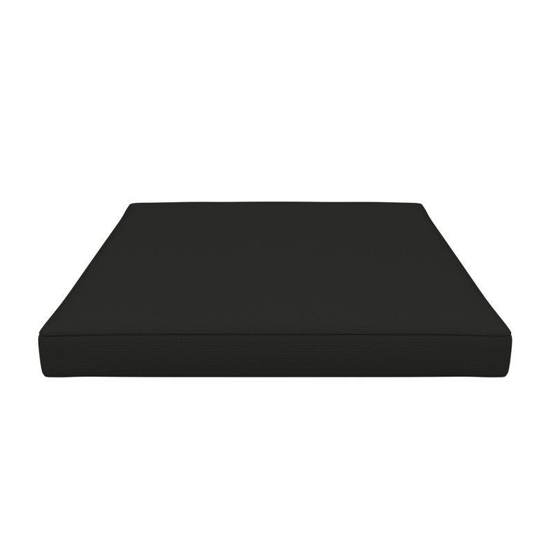 Coussin de siège pour repose-pieds Sunbrella®, 20 po x 22 po, Toile Sunbrella® noir