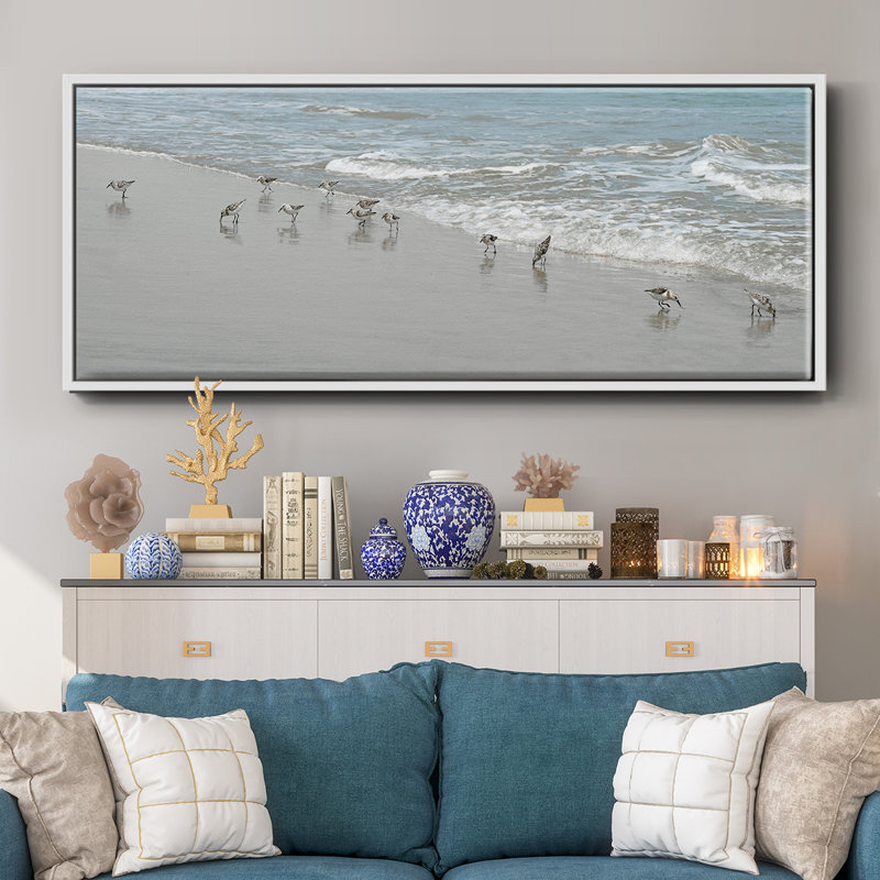 Shorebirds- Framed Canvas