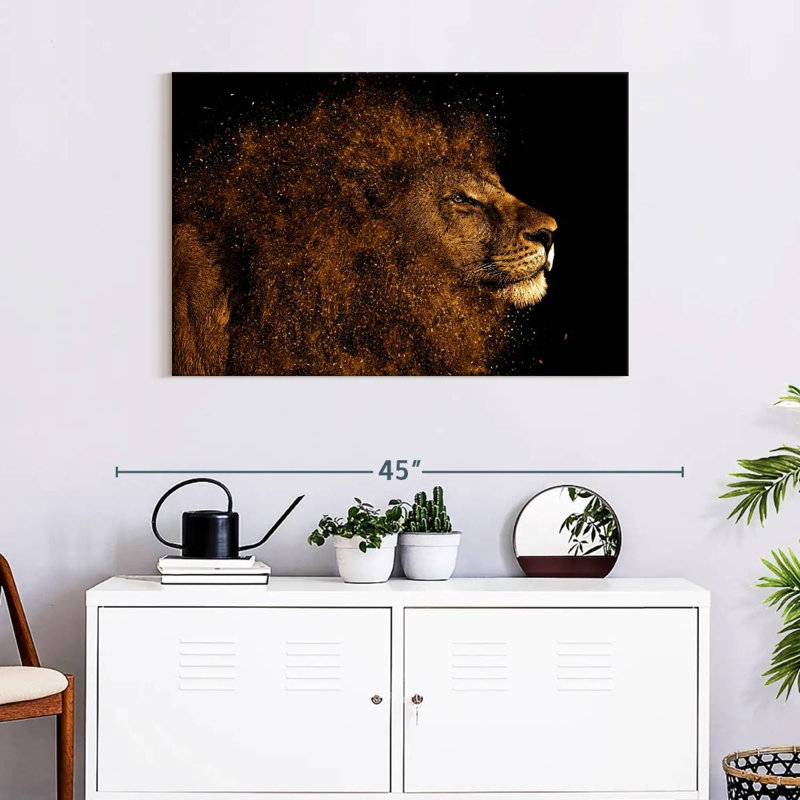 Brampt Marvelous Lion Head, 24" H x 36" W