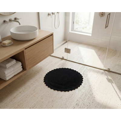 100% Cotton Non-Slip Bath Rug