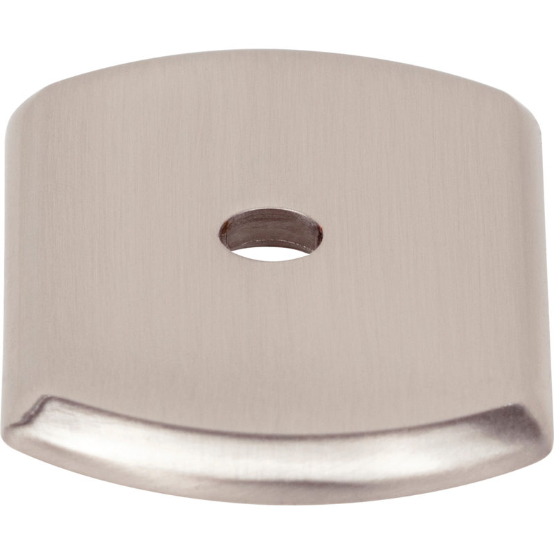 Wescott Knob Backplate, Satin Nickel