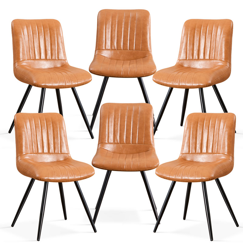Chaise rembourrée en similicuir, Tawny, 6