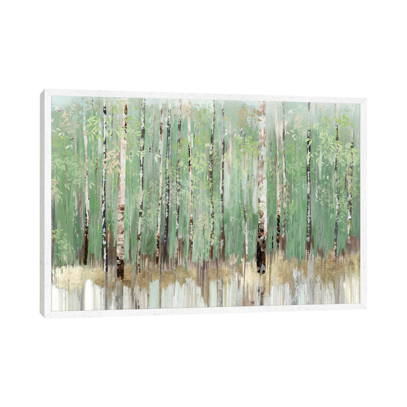 Tree Essence I by Allison Pearce - Painting on Canvas, White Framed Canvas, 101.6 cm H x 66.04 cm W