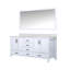 Meuble-lavabo double spacieux avec comptoir en quartz et grand miroir