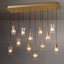 Lustre en cristal avec longueur réglable-1247229580