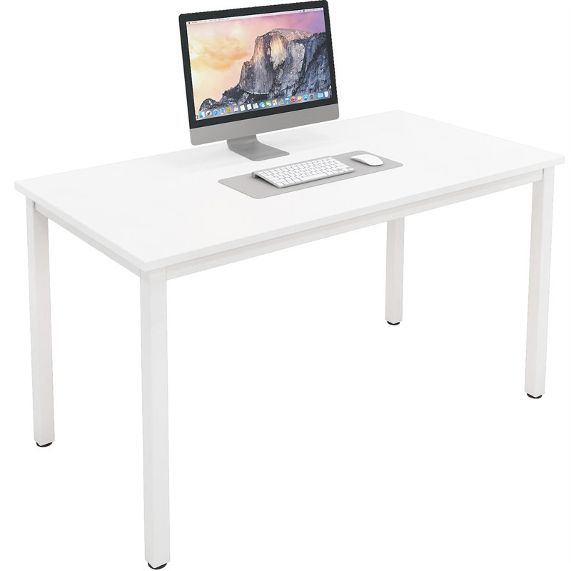 Bureau d'ordinateur Pauljohn, Blanc, H 29,02 po x l 47,01 po x P 22,99 po, Blanc