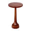 Charmante table de bout circulaire en bois de manguier pour des espaces élégants, rehaussant le décor