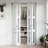 3-Lite 78" Frosted Glass Double Bi-Fold Doors for 80" Door Opening Height with Installation Hardware Kit-100169603