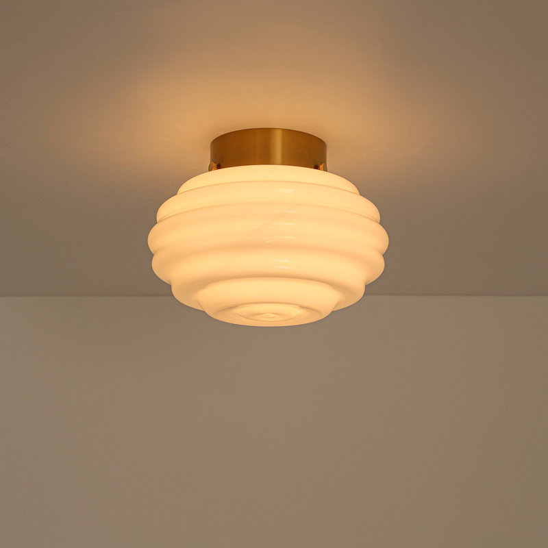 Glass and Frosted Glass Semi Flush Mount