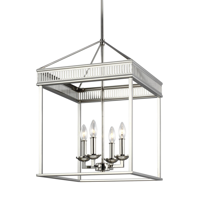Lunsford Small Lantern from, Polished Nickel