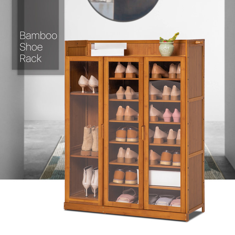 MoNiBloom 9 Tiers 45 Pairs Storage Free Standing Shoe Rack, Stand