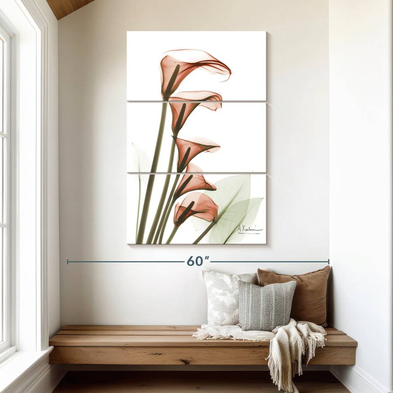 Harnek Ascending Calla Lilies, 50" H x 32" W