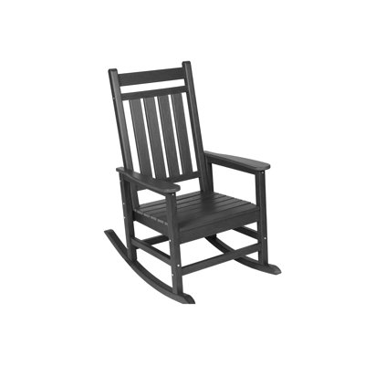 Chaise berçante surdimensionnée pour adultes - toutes saisons, gris Siège ergonomique, élargi et profilé. P 32,5 po x l 25,9 po x H 41,7 po. Peut supporter jusqu'à 380 livres. Installation partielle en 30 minutes. Fabriqué en 304