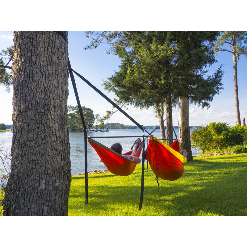 Retro Tri Multicolor Aluminum Tandem Hammock System