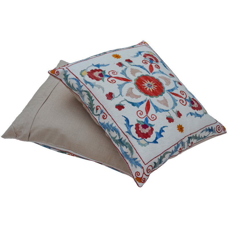 Lumbar Pillow Cover & Insert, Red/Pink/White