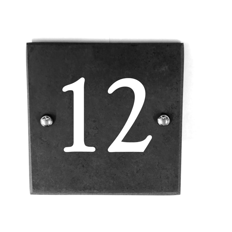 Mame 15cm H Slate House Number