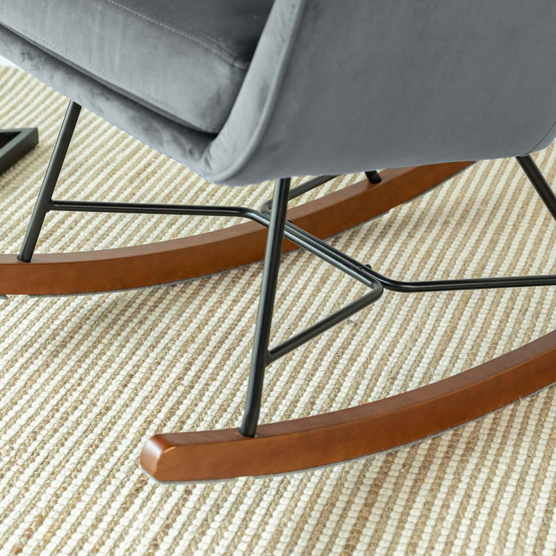 Chaise berçante moderne Mid-Century pour salon, bureau