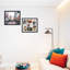 Black Wood Collage Picture Frame Displaying 4x6 Photos