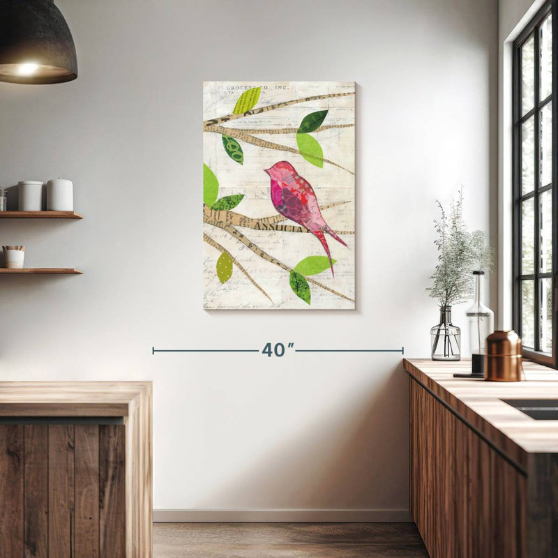 Brampt Birds In Spring IV, 36" H x 24" W