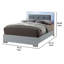 Lit plateforme capitonné Anam-737941480