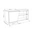Armoire à chaussures moderne en chêne avec de nombreuses tablettes, 40,9 po x 14,6 po x 18,5 po | Panneau de particules 100% enduit de mélamine, charnières à fermeture en douceur, fixation murale | Design scandinave élégant pour l'organisation de la maison-86858470