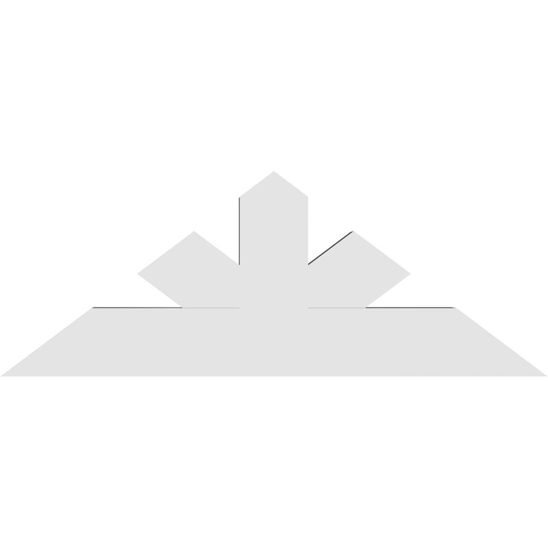 Support à pignon Saratoga, H 18 po x l 48 po (pas: 9/12), P 4 po x F 6 po, PVC