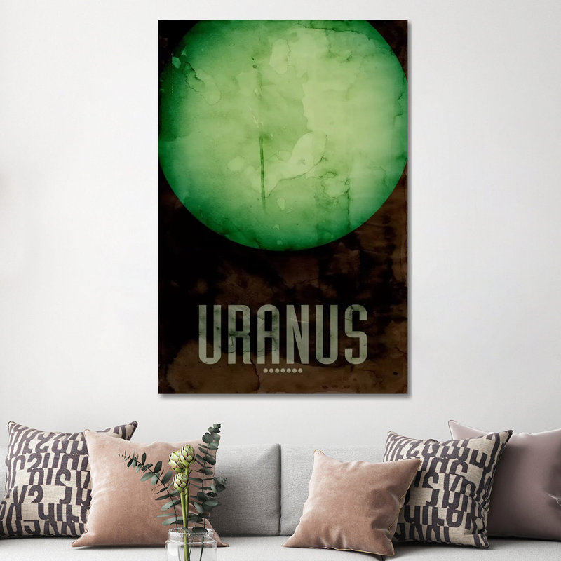 The Planet Uranus by Michael Tompsett - Wrapped Canvas Print