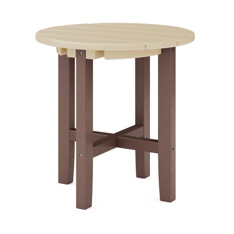 Table d'appoint ronde Iser, Sable Tybee, Brun pacane