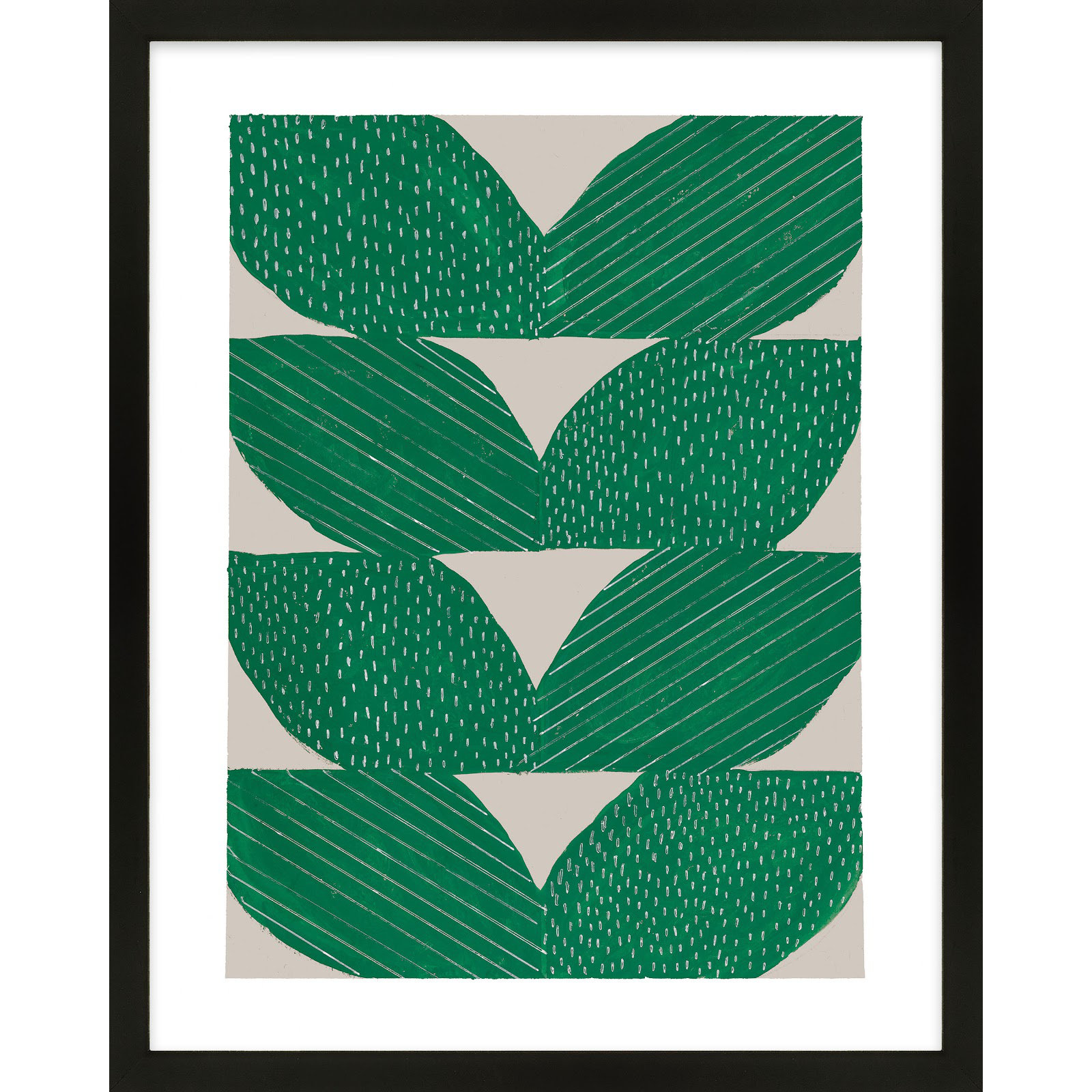 Chevron by Andrea Stokes, Black, 30" H x 24" W x 1.25" D