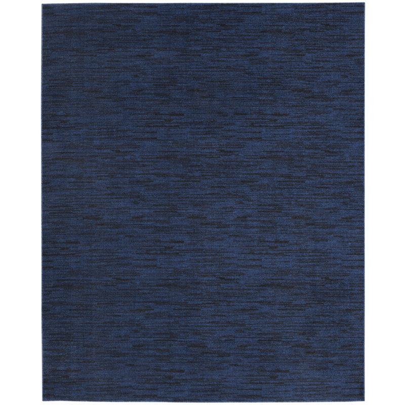Tapis bleu nuit Nourison Essentials, Rectangle de 10 pi x 14 pi