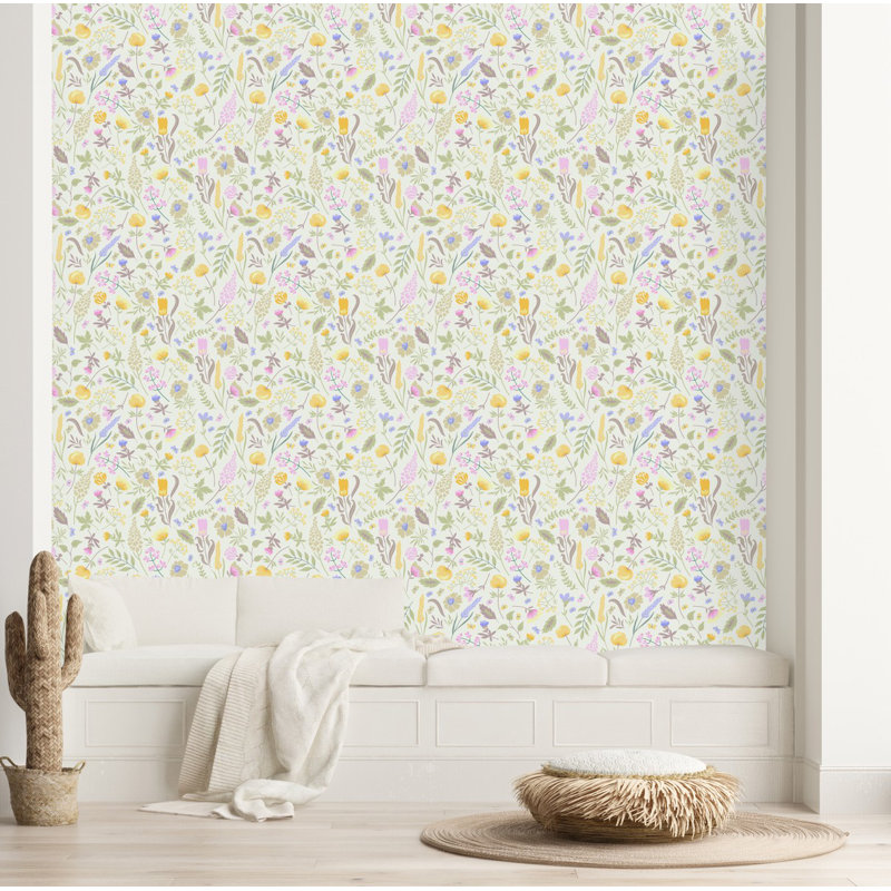 Carreau de papier peint auto-adhésif l 25 po, L 2,09 pi x L 10,42 pi