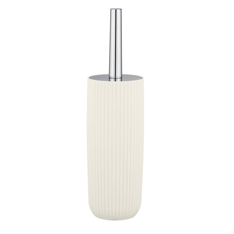 17 Stories toilet brush set, Mod. Rubina, made of plastic, Cream White