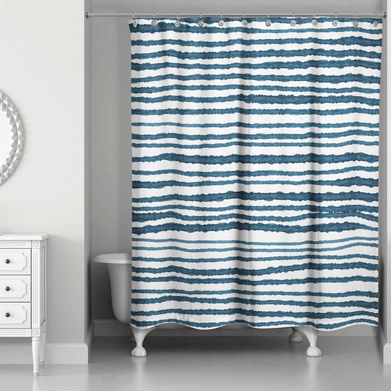 Rideau de douche Perine, Marine