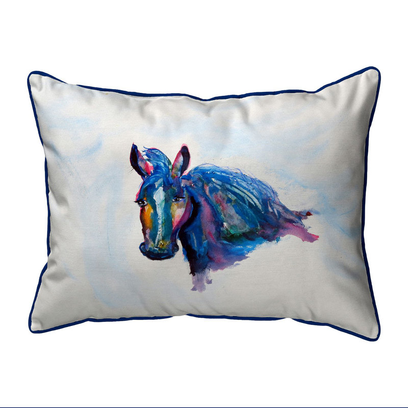  Coussin décoratif intérieur / extérieur à fermeture à glissière Old Mare