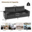 3 Seater Faux Leather Sofa